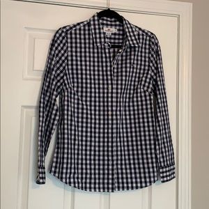 Vineyard vines navy and white womens 8 button up